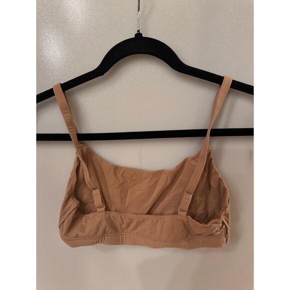 SKIMS FITS EVERYBODY SCOOP BRALETTE sienna color size large - Picture 3 of 4